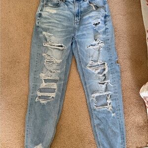 Distressed Blue Women's Jeans